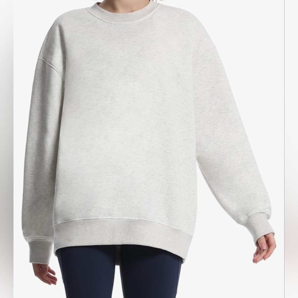 GYM PEOPLE X-Large Grey Oversized Crewneck Sweater
